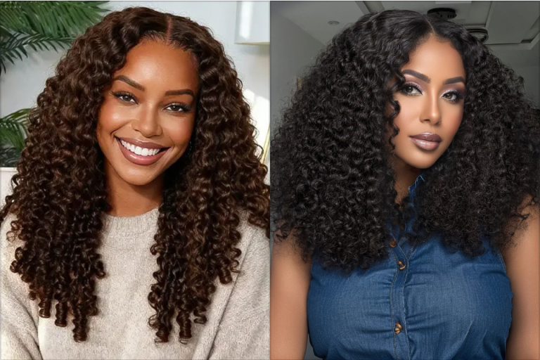 Combining the Natural Bounce of Burmese Curly Wig with Half Wig Flexibility: A Perfect CurlyMe Hair Solution