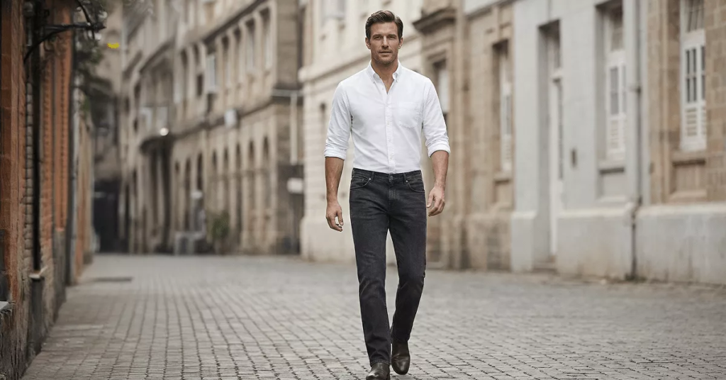 straight leg jeans